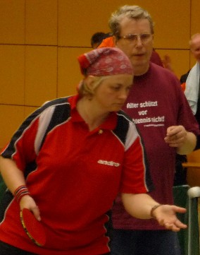 Herbert Hirschfelder und Sabine Meier, Gemischtes Doppel bei den Schwerhörigen-Meisterschaften 2009