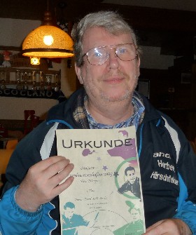 Herbert Hirschfelder als Vizemeister bei der Senioren-KEM 2009
