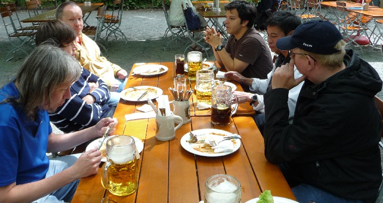 Regeneration im Biergarten