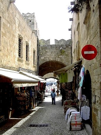 Gassen in der Altstadt von Rhodos
