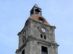 Altstadt von Rhodos: der Uhrenturm, erbaut im Jahr 1852