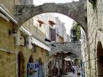 Gassen in der Altstadt von Rhodos