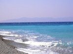 Meer und Strand an der Nordspitze von Rhodos