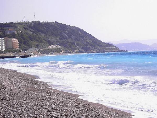 Meer und Kieselstrnde an der Nordspitze von Rhodos