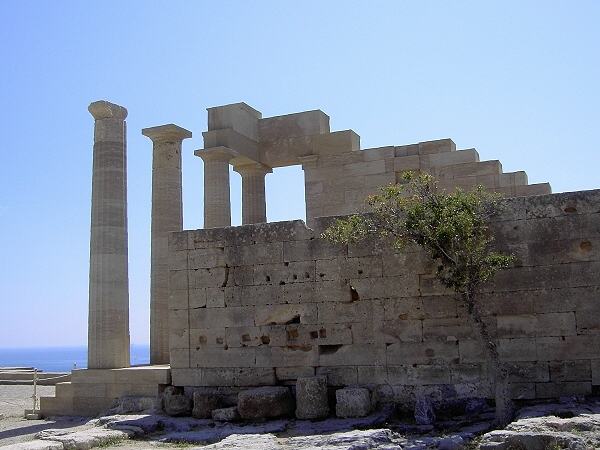 Akropolis von Lindos: der Athene-Tempel
