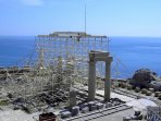 Akropolis von Lindos: rmischer Tempel etwa aus dem Jahr 200