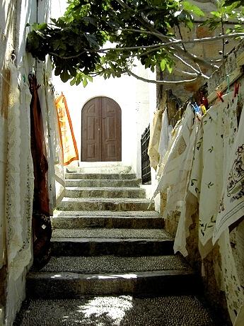 Lindos: in den Gassen der Altstadt