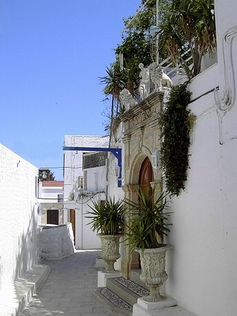 Lindos: in den Gassen der Altstadt