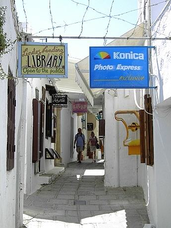 Lindos: in den Gassen der Altstadt