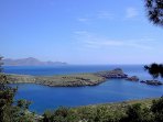 Lindos: Blick von der Akropolis auf das Meer