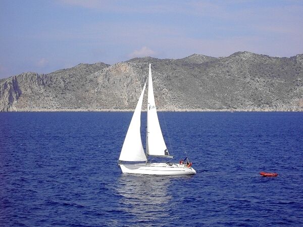 Auf der Rckfahrt von Symi nach Rhodos