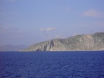 Auf der Rckfahrt von Symi nach Rhodos, querab die trkische Halbinsel Loryma