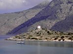 Insel Symi: Windmhle in der Bucht von Panormitis