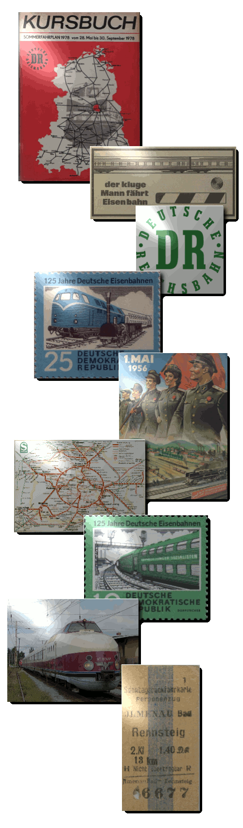 Deuteche Reichsbahn (DDR) Collage