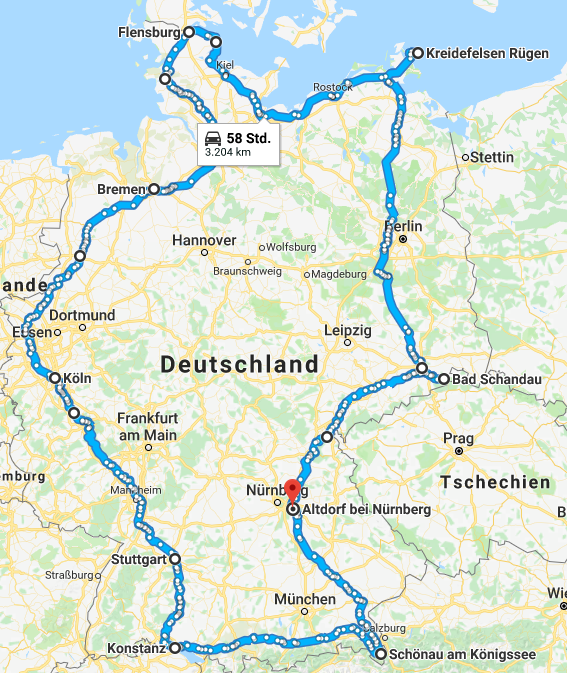 Rundreise Groe Deutschlandfahrt